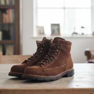 90s Vintage Ralph Lauren Brown Suede Hiking Boots USA Made Men’s 11D